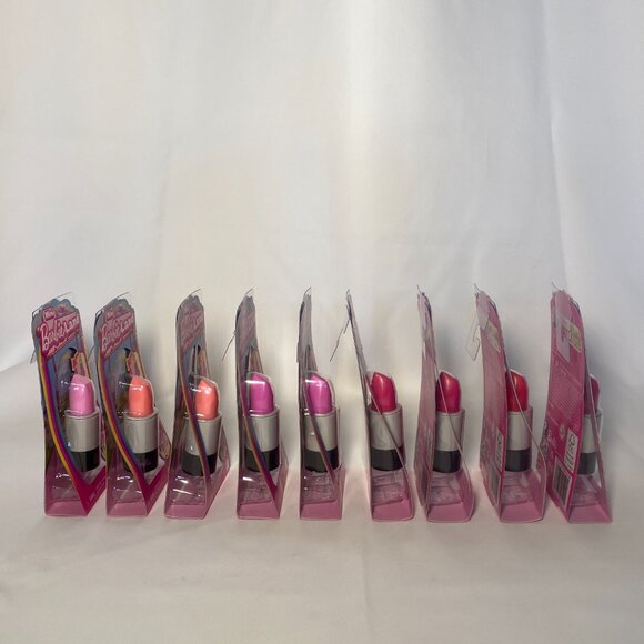 9x Mattel Mini Barbie Land Lipstick Reveal Mini Doll Blind Capsules 5 Colors NIP - Picture 3 of 8